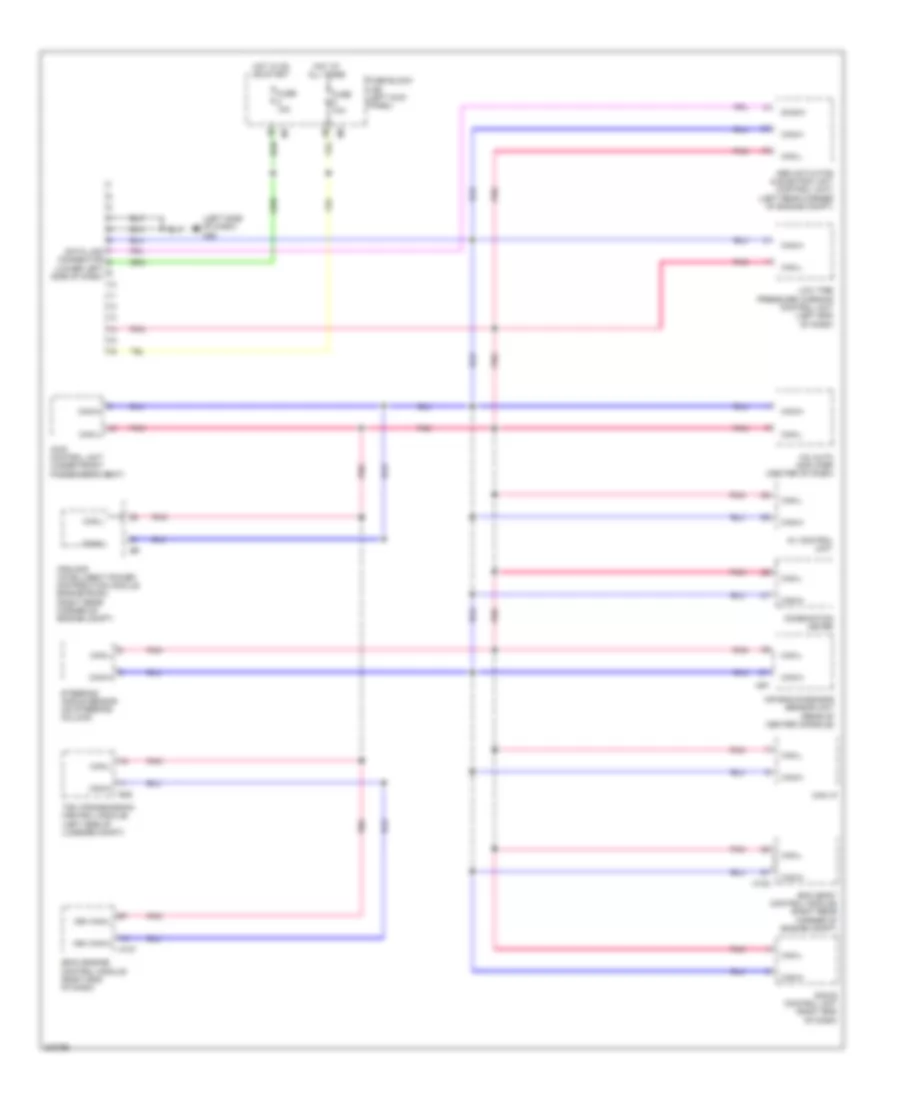 Computer Data Lines Wiring Diagram for Nissan GT-R 2010