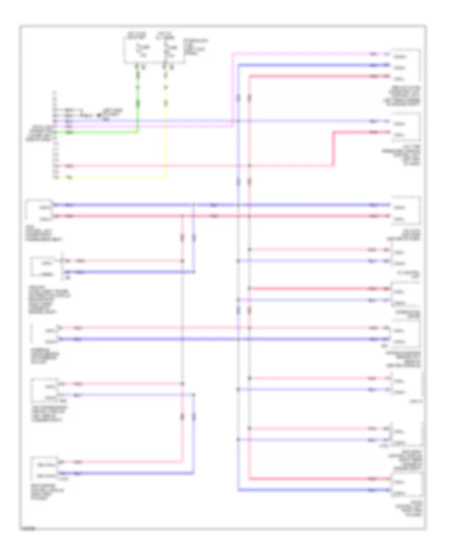 Computer Data Lines Wiring Diagram for Nissan GT R 2010