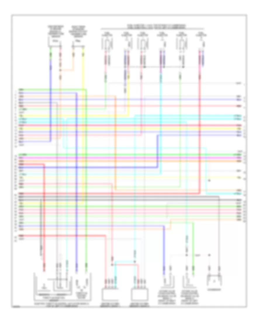 3.8L, Engine Performance Wiring Diagram (3 of 5) for Nissan GT-R 2010