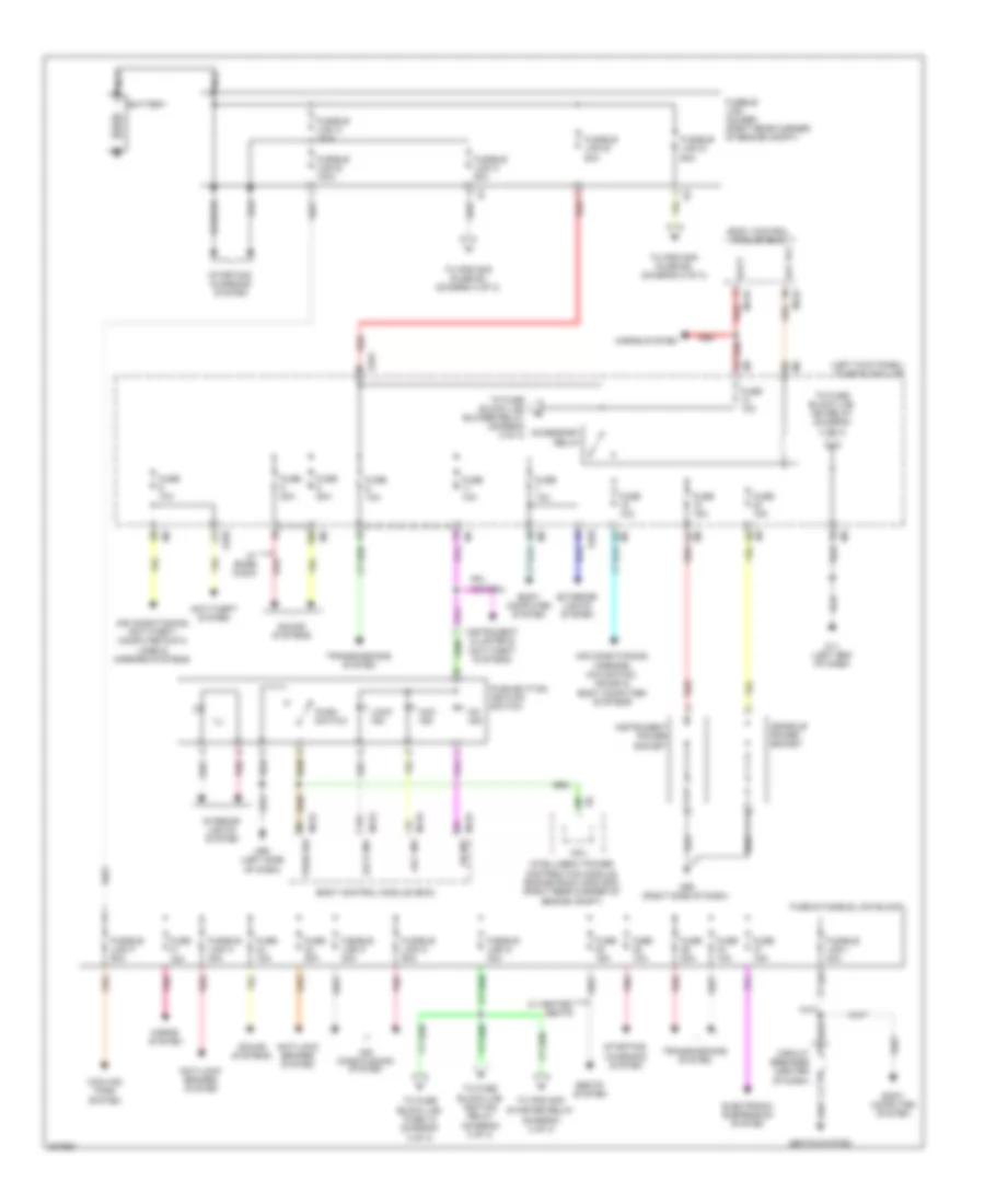 Power Distribution Wiring Diagram 1 of 3 for Nissan GT R 2010