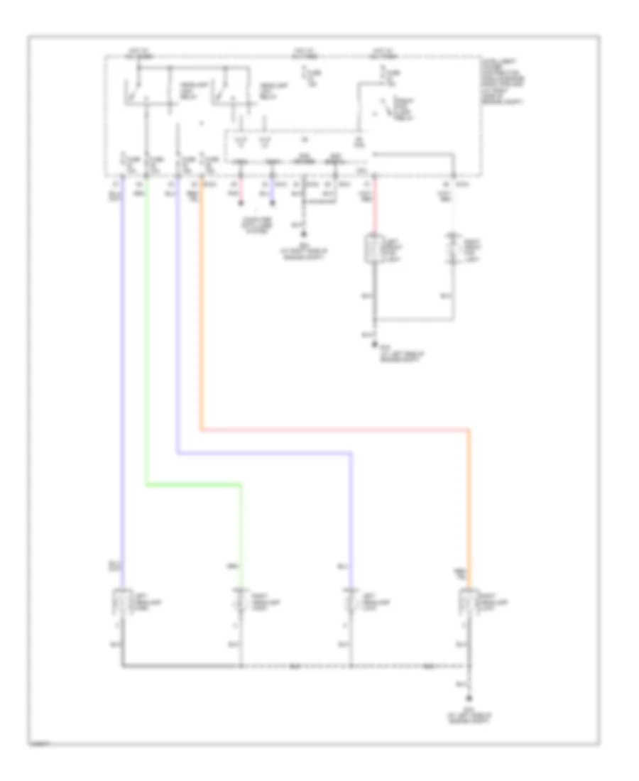 Autolamps Wiring Diagram, without DRL (2 of 2) for Nissan Quest 2005