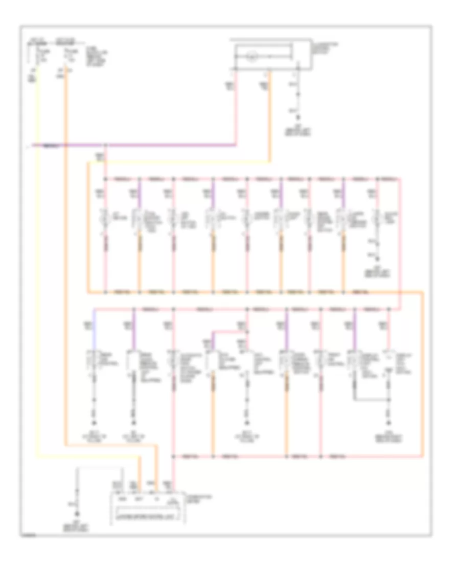 Instrument Illumination Wiring Diagram 2 of 2 for Nissan Quest 2005