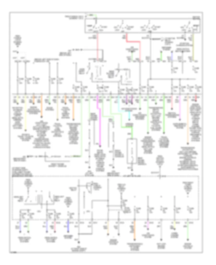 Power Distribution Wiring Diagram (2 of 2) for Nissan Quest 2005