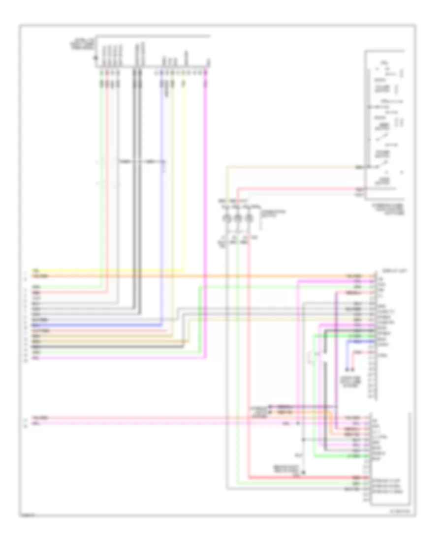 Mid-Line Radio Wiring Diagram, without Navigation (2 of 2) for Nissan Quest 2005