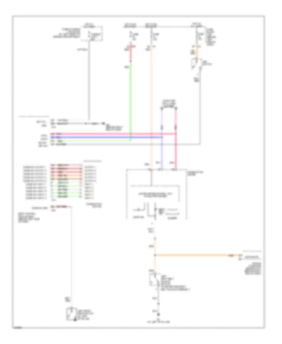 Warning Systems Wiring Diagram for Nissan Quest 2005
