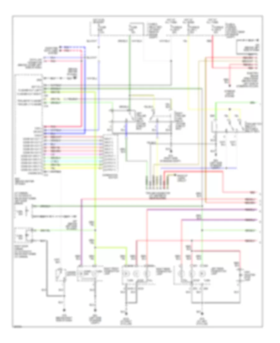 Exterior Lamps  Trailer Connector Wiring Diagram 1 of 2 for Nissan Armada LE 2008