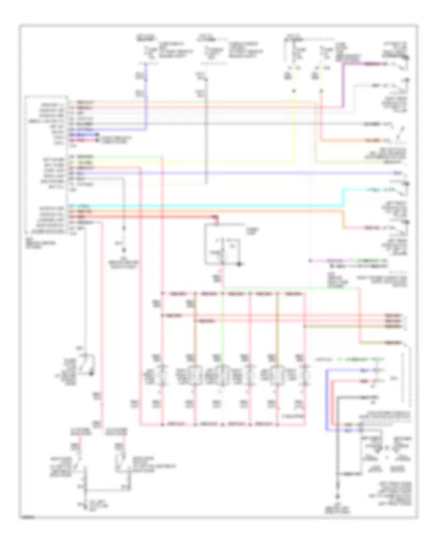 Courtesy Lamps Wiring Diagram 1 of 2 for Nissan Armada LE 2008