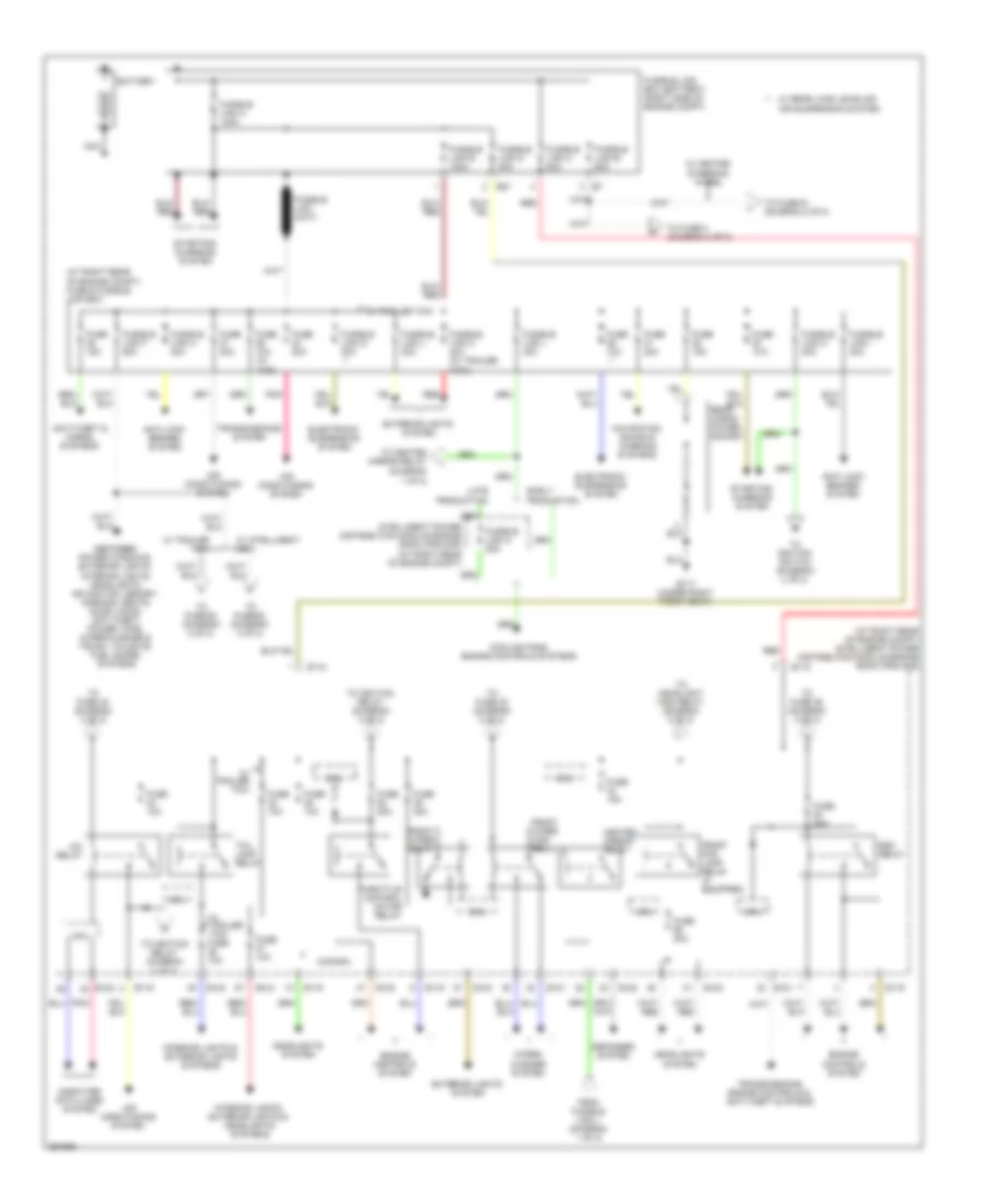 Power Distribution Wiring Diagram 1 of 2 for Nissan Armada LE 2008