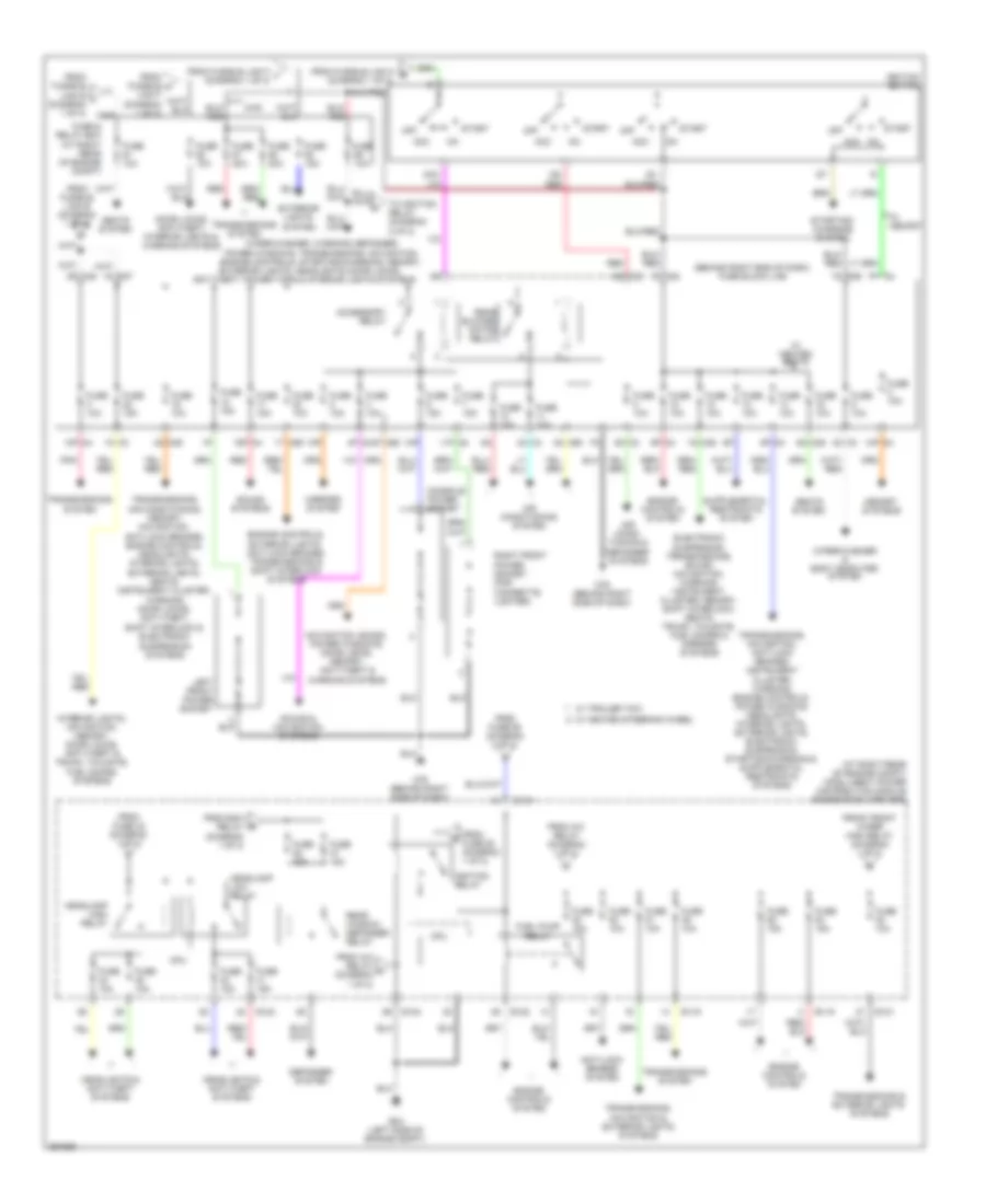 Power Distribution Wiring Diagram (2 of 2) for Nissan Armada LE 2008