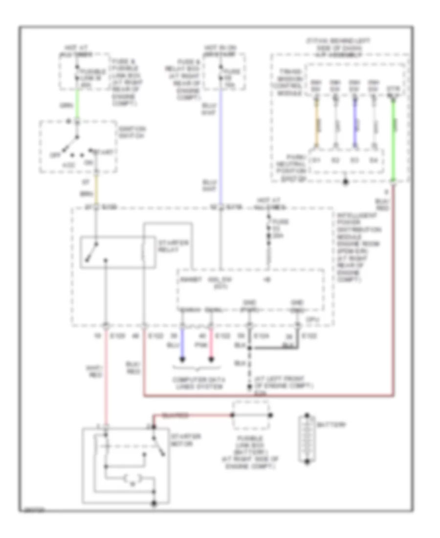 Starting Wiring Diagram for Nissan Armada LE 2008