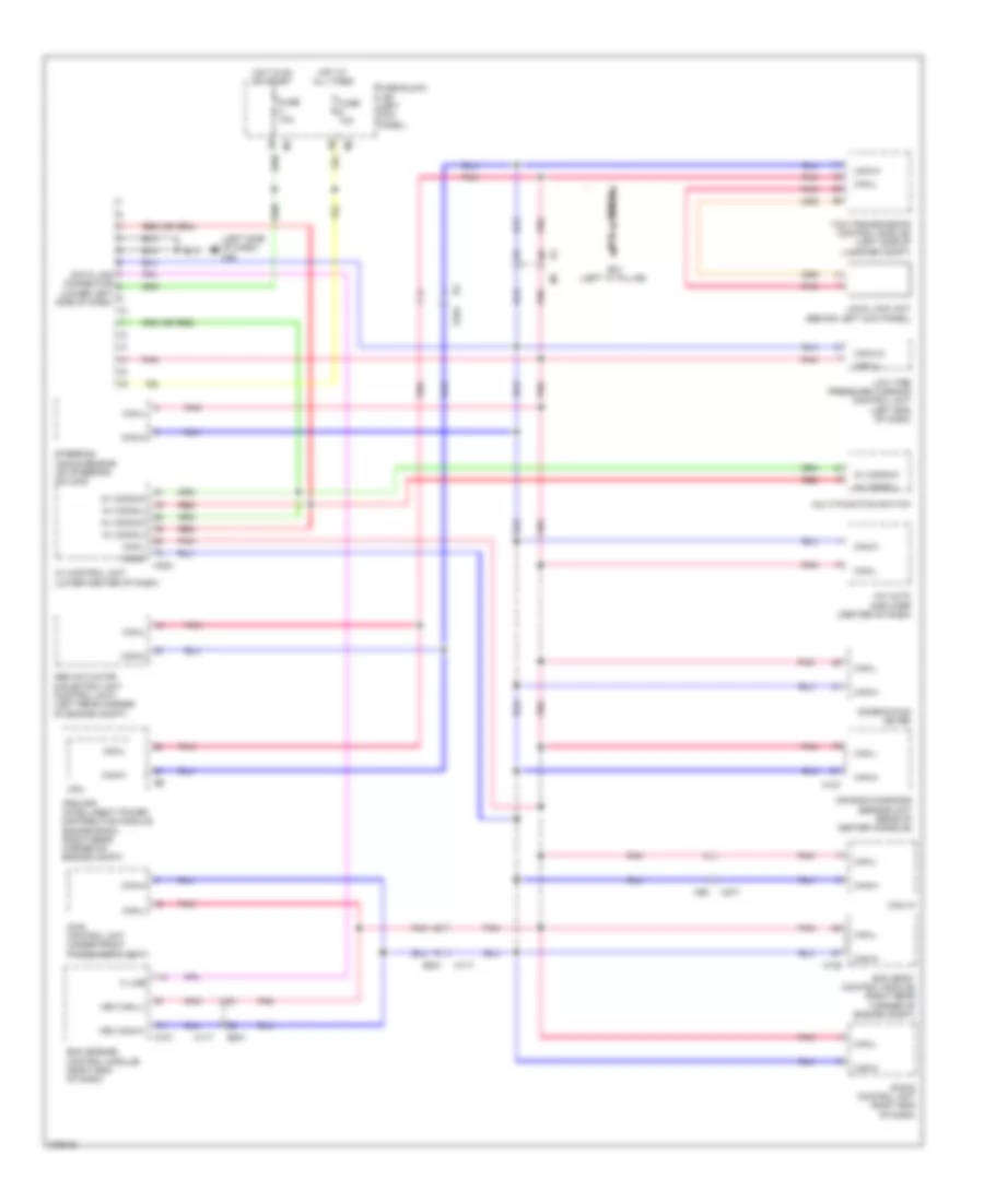 Computer Data Lines Wiring Diagram for Nissan GT R Black Edition 2012