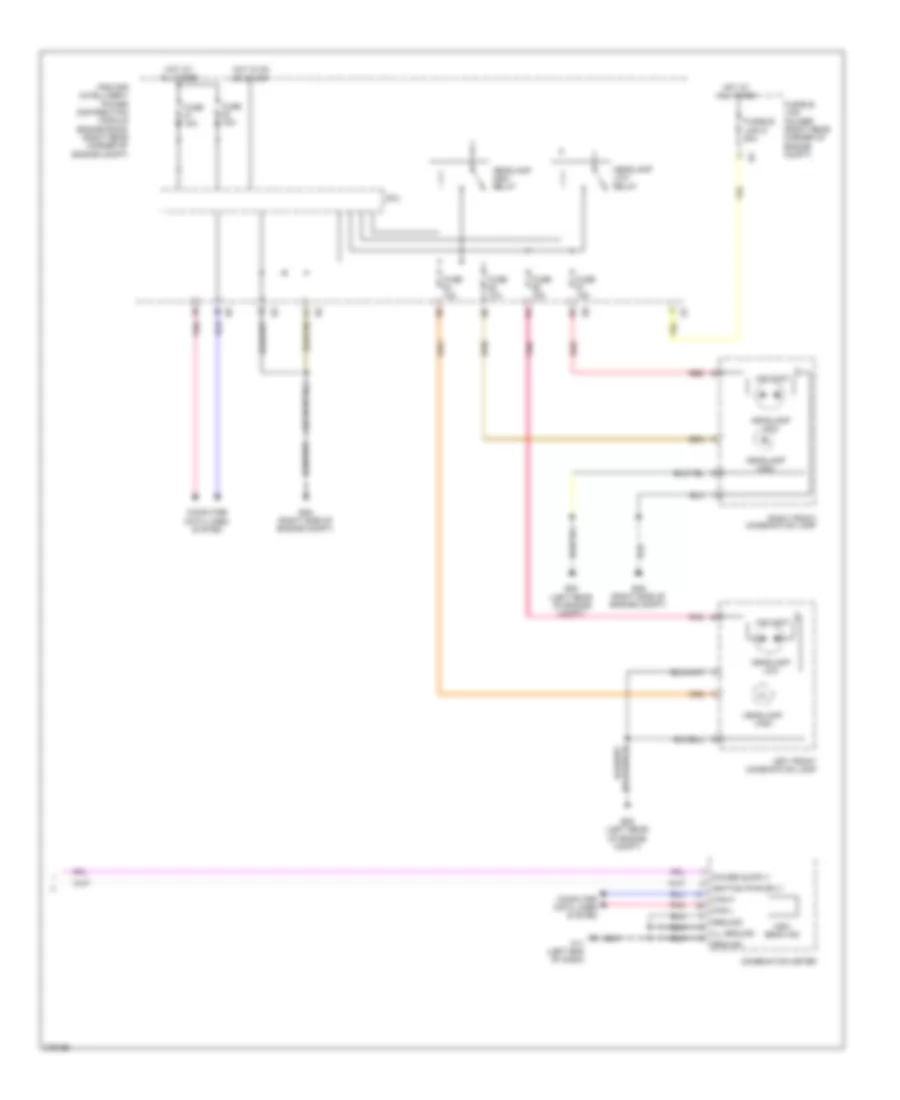 Headlights Wiring Diagram, without DRL (2 of 2) for Nissan GT-R Black Edition 2012