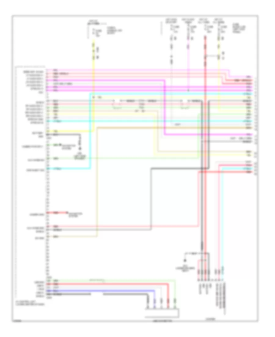 Navigation Wiring Diagram, Bose (1 of 3) for Nissan GT-R Black Edition 2012