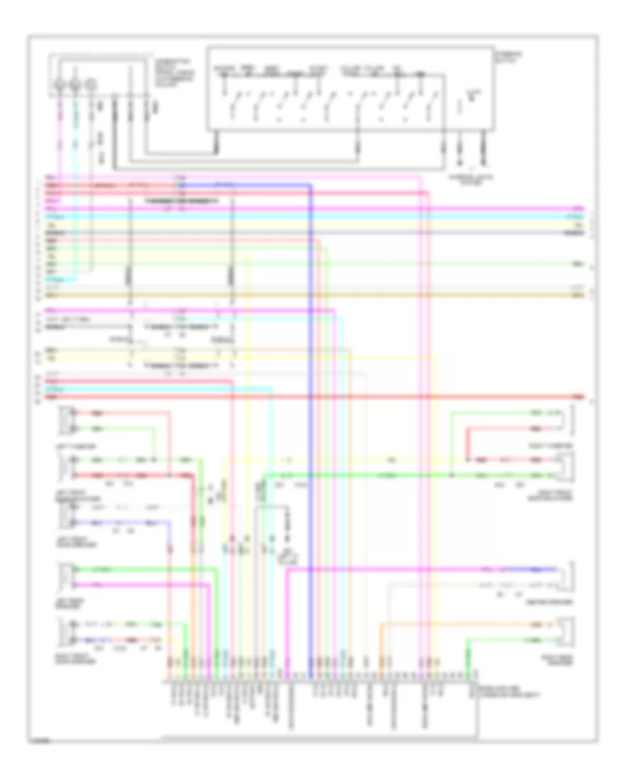 Navigation Wiring Diagram Bose 2 of 3 for Nissan GT R Black Edition 2012