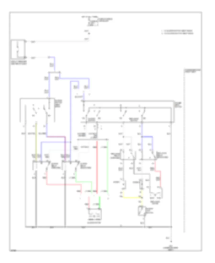 Passenger Seat Wiring Diagram for Nissan GT-R Premium 2010