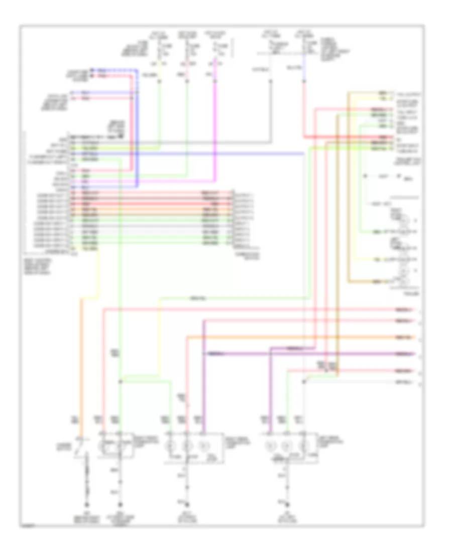 Exterior Lamps Wiring Diagram (1 of 2) for Nissan Quest S 2005