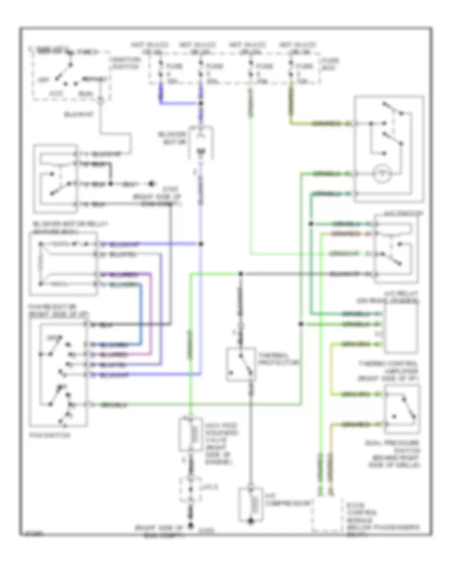 AC Wiring Diagram for Nissan Pickup 1997