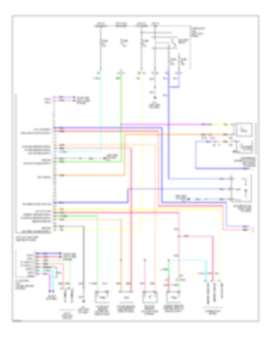 Automatic A C Wiring Diagram 1 of 2 for Nissan GT R Premium 2012
