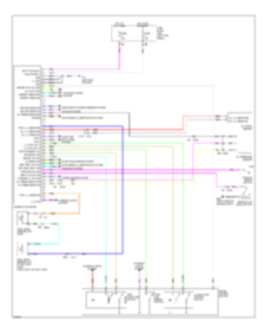 Instrument Cluster Wiring Diagram for Nissan GT R Premium 2012