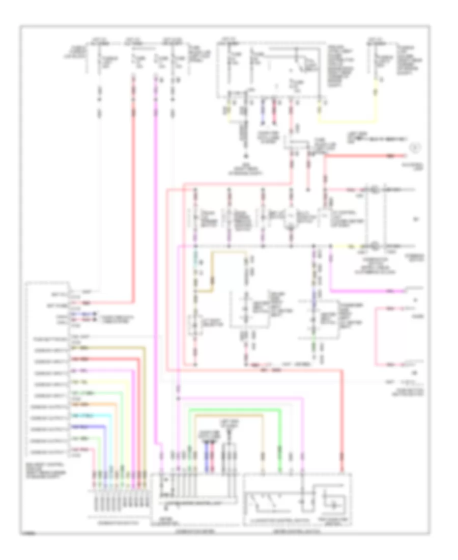 Instrument Illumination Wiring Diagram for Nissan GT R Premium 2012