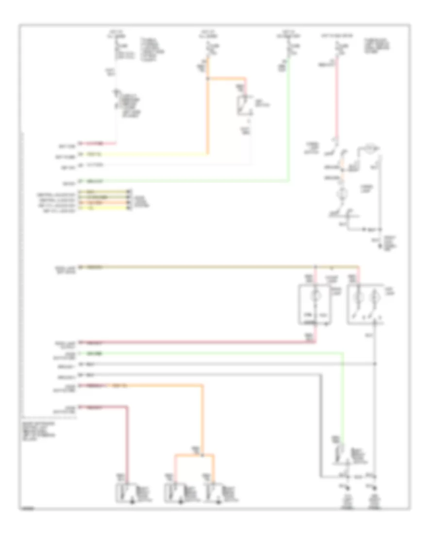 Courtesy Lamps Wiring Diagram Crew Cab with Power Door Locks for Nissan Frontier 2002