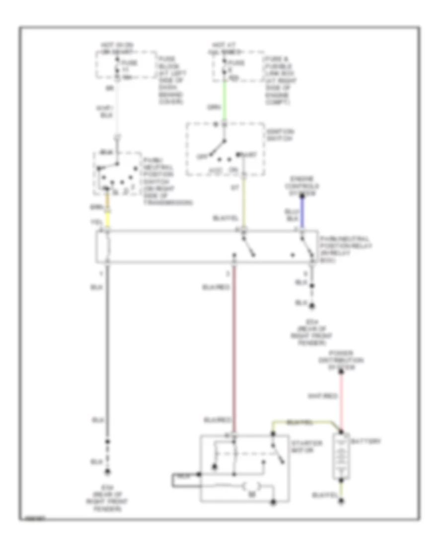 2 4L Starting Wiring Diagram A T for Nissan Frontier 2002