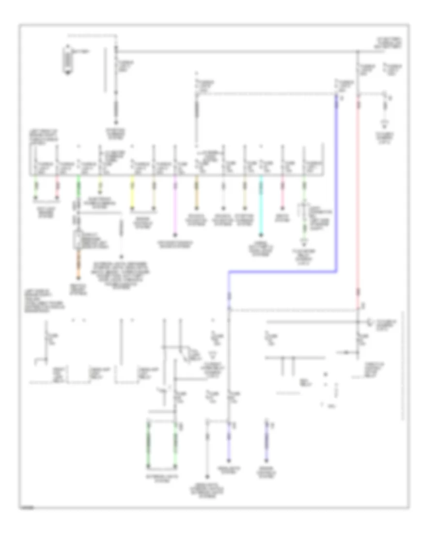 Power Distribution Wiring Diagram 1 of 3 for Nissan Maxima S 2010