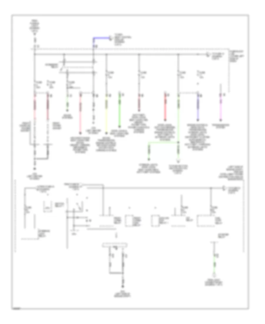Power Distribution Wiring Diagram (2 of 3) for Nissan Maxima S 2010