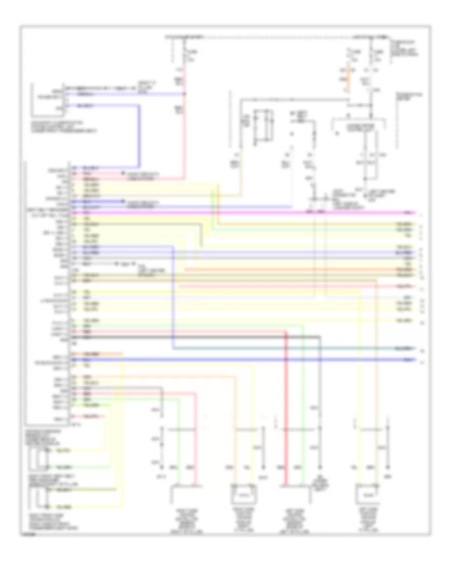 Supplemental Restraints Wiring Diagram 1 of 2 for Nissan Maxima S 2010