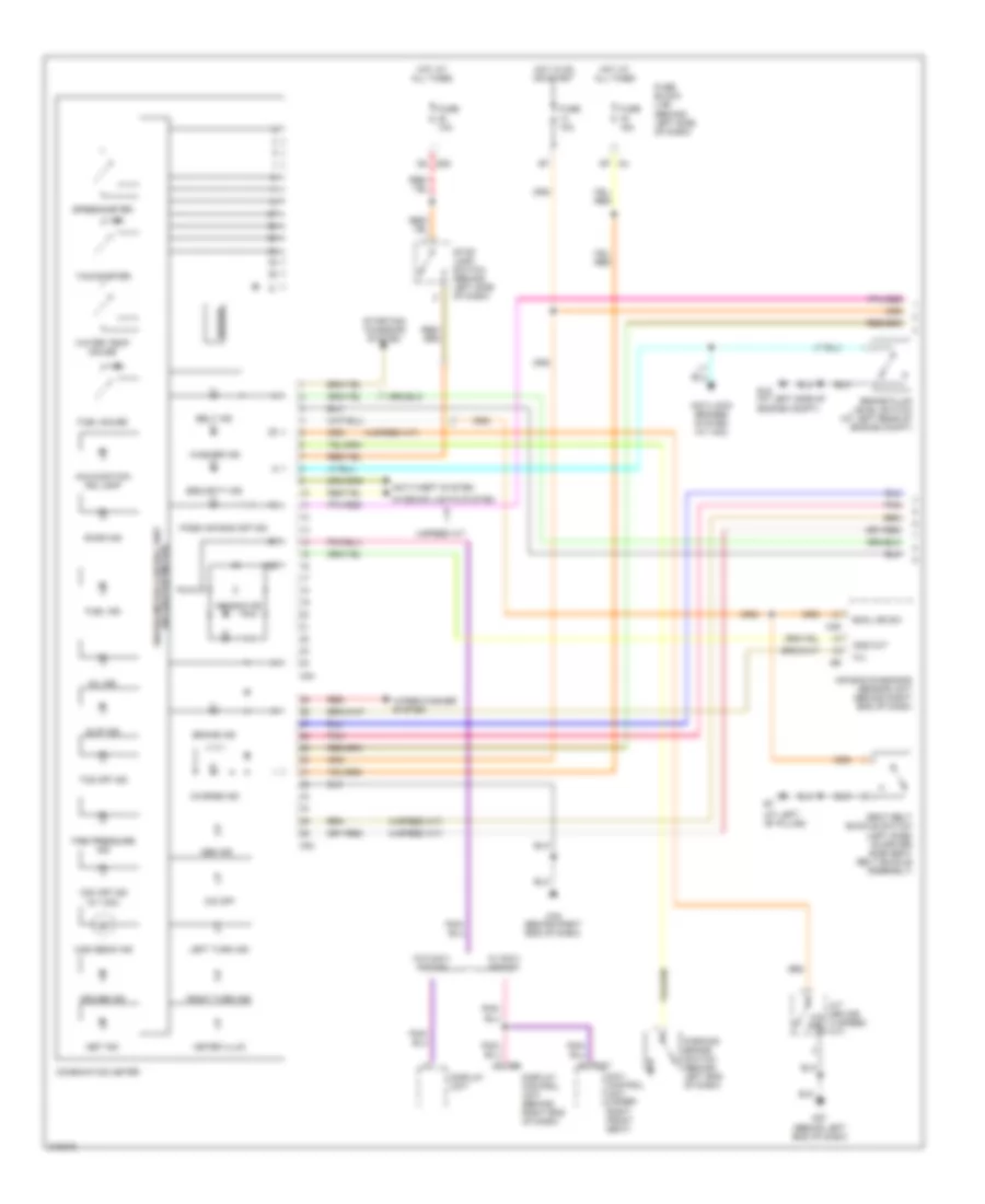 Instrument Cluster Wiring Diagram 1 of 2 for Nissan Quest SE 2005