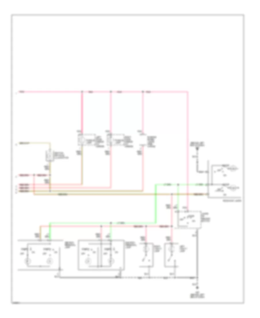 Courtesy Lamps Wiring Diagram with Rear Roof Console Assembly 2 of 2 for Nissan Quest SE 2005