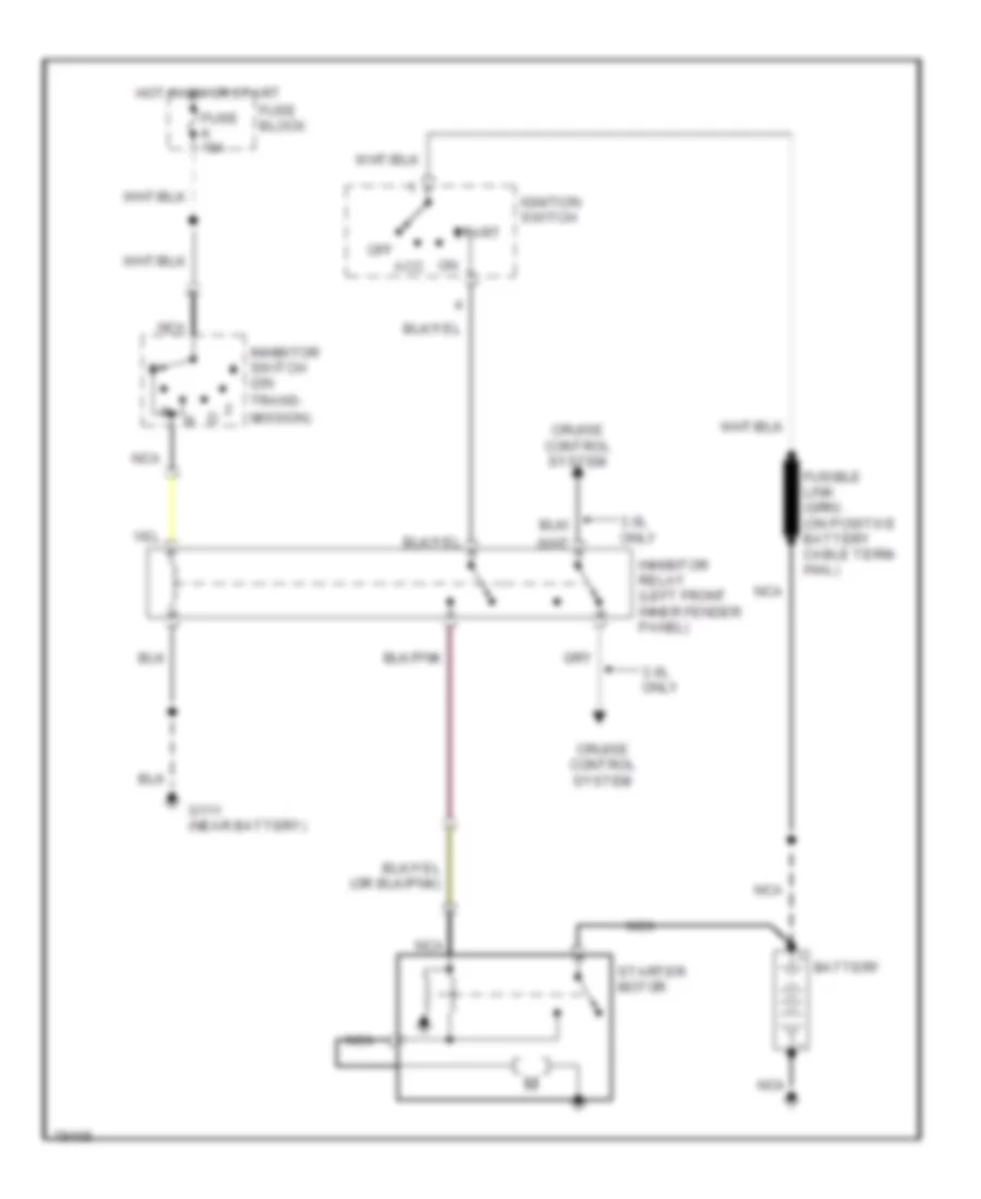 Starting Wiring Diagram A T for Nissan Pathfinder SE 1993
