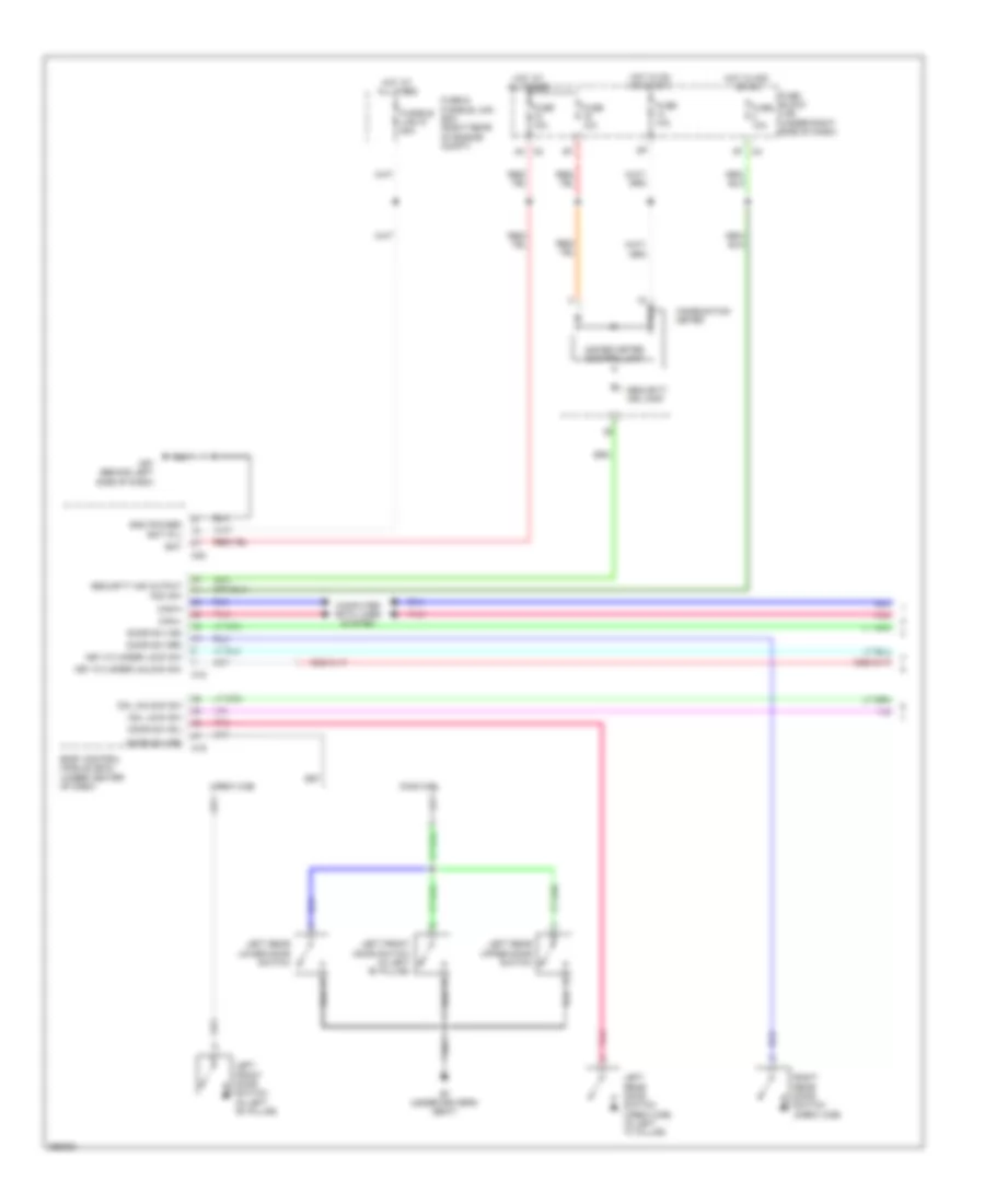 Forced Entry Wiring Diagram 1 of 2 for Nissan Frontier LE 2008