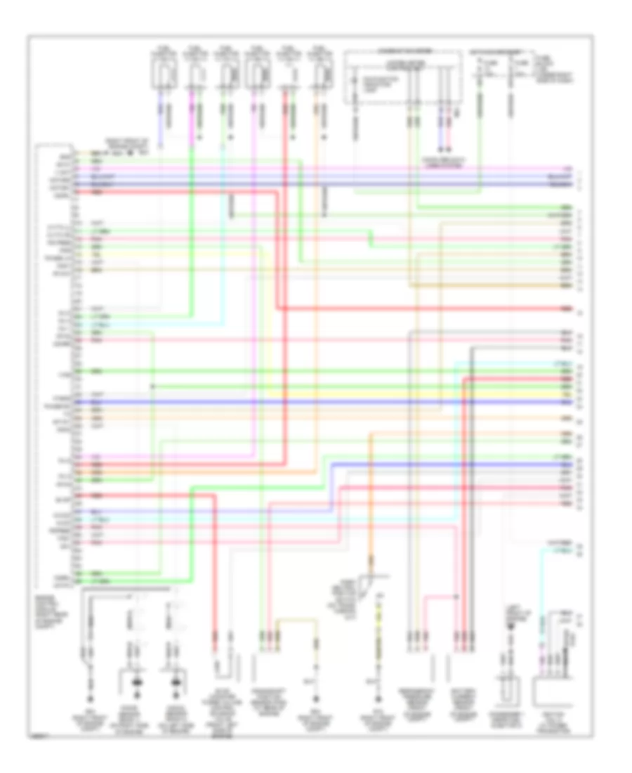 4.0L, Engine Performance Wiring Diagram (1 of 4) for Nissan Frontier LE 2008