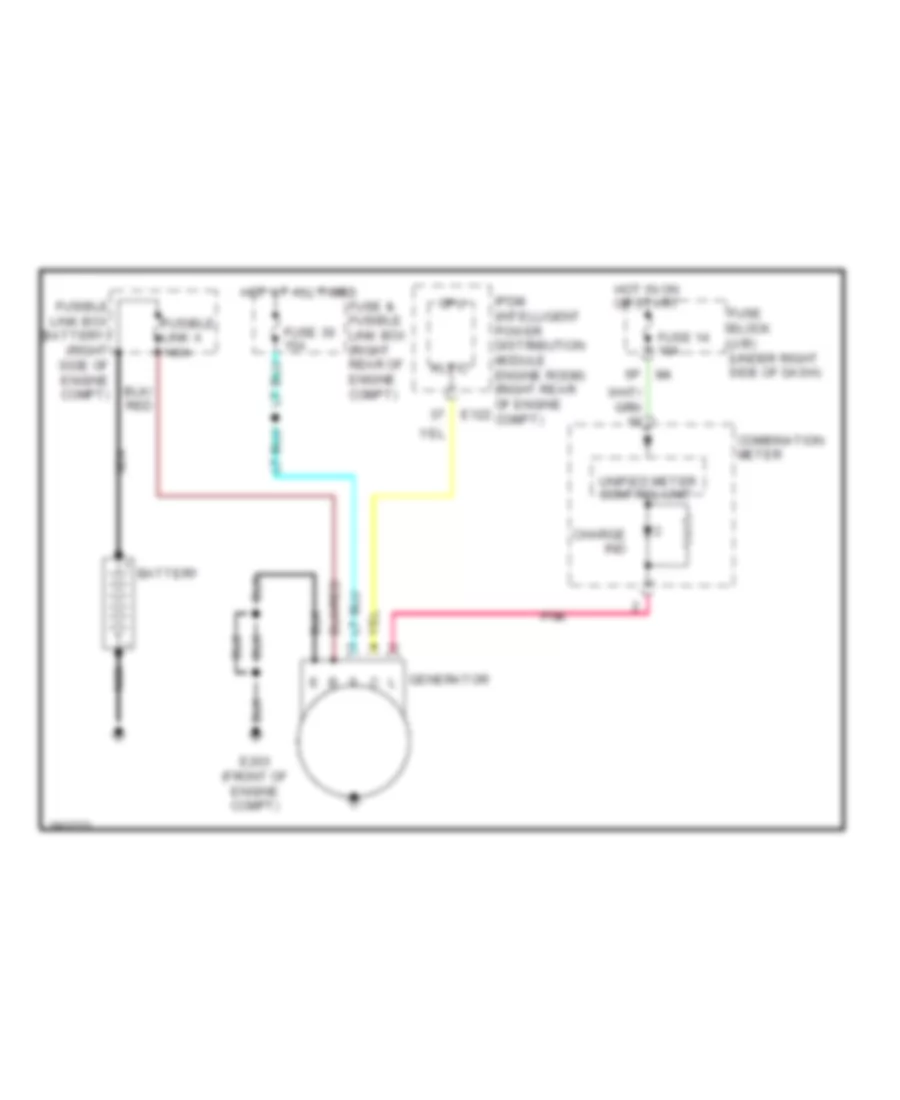 Charging Wiring Diagram for Nissan Frontier LE 2008