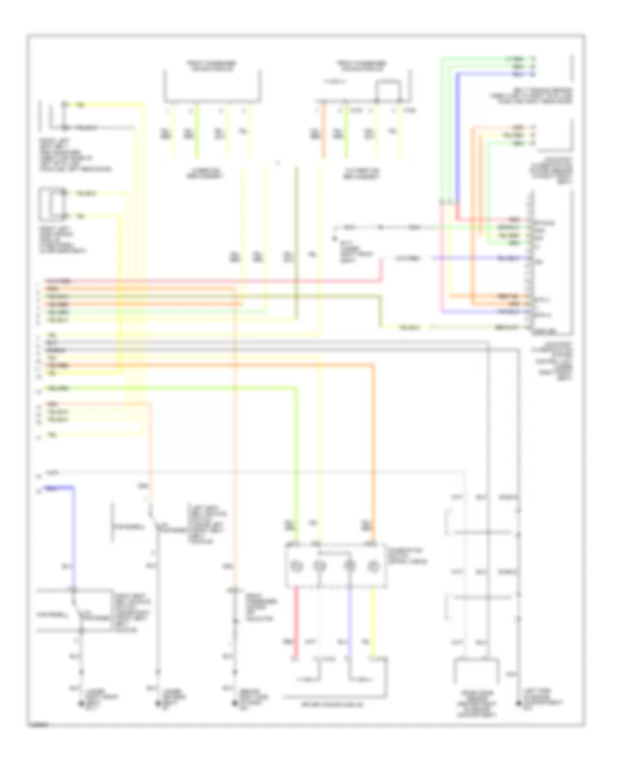 Supplemental Restraints Wiring Diagram 2 of 2 for Nissan Frontier LE 2008