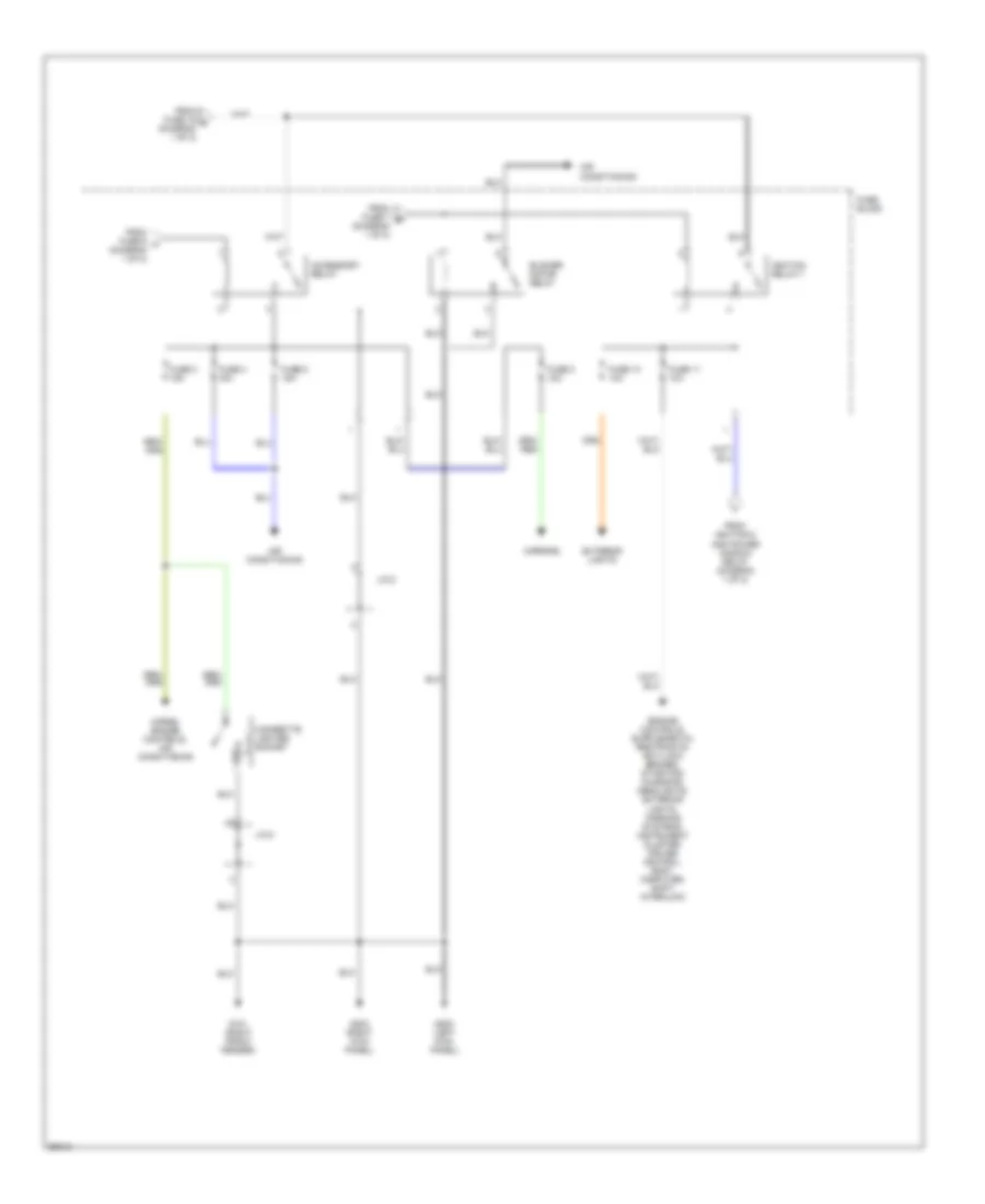 Power Distribution Wiring Diagram (2 of 2) for Nissan Pickup SE 1997