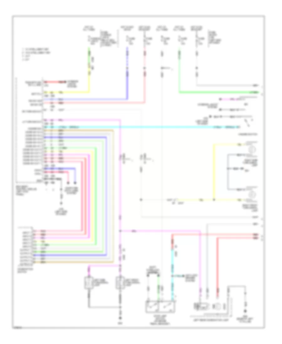 Exterior Lamps Wiring Diagram 1 of 2 for Nissan Juke S 2012