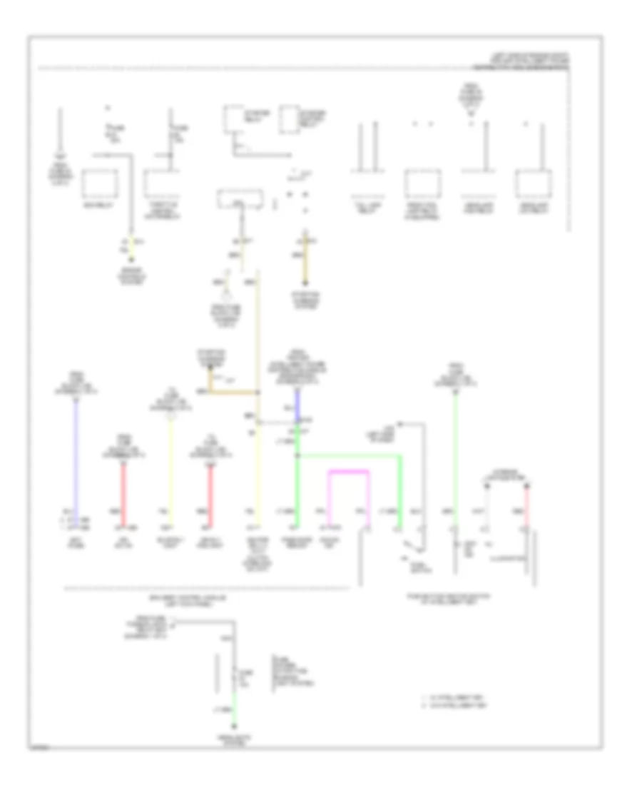 Power Distribution Wiring Diagram (3 of 3) for Nissan Juke S 2012