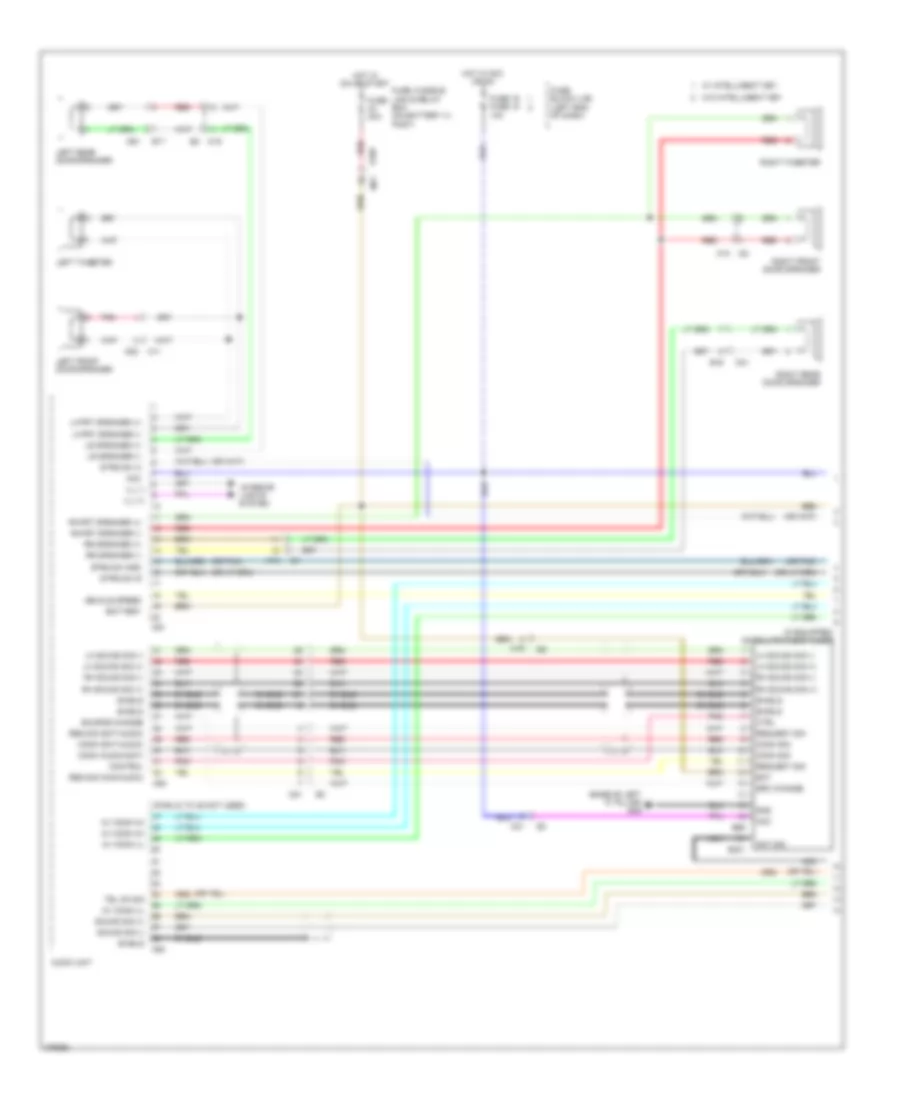Radio Wiring Diagram without Navigation 1 of 3 for Nissan Juke S 2012