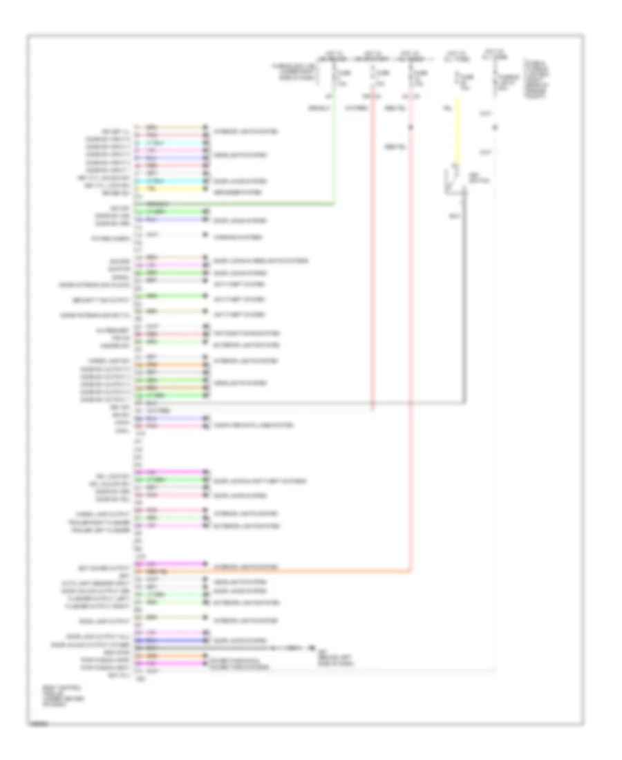 Body Control Modules Wiring Diagram for Nissan Frontier Nismo 2008