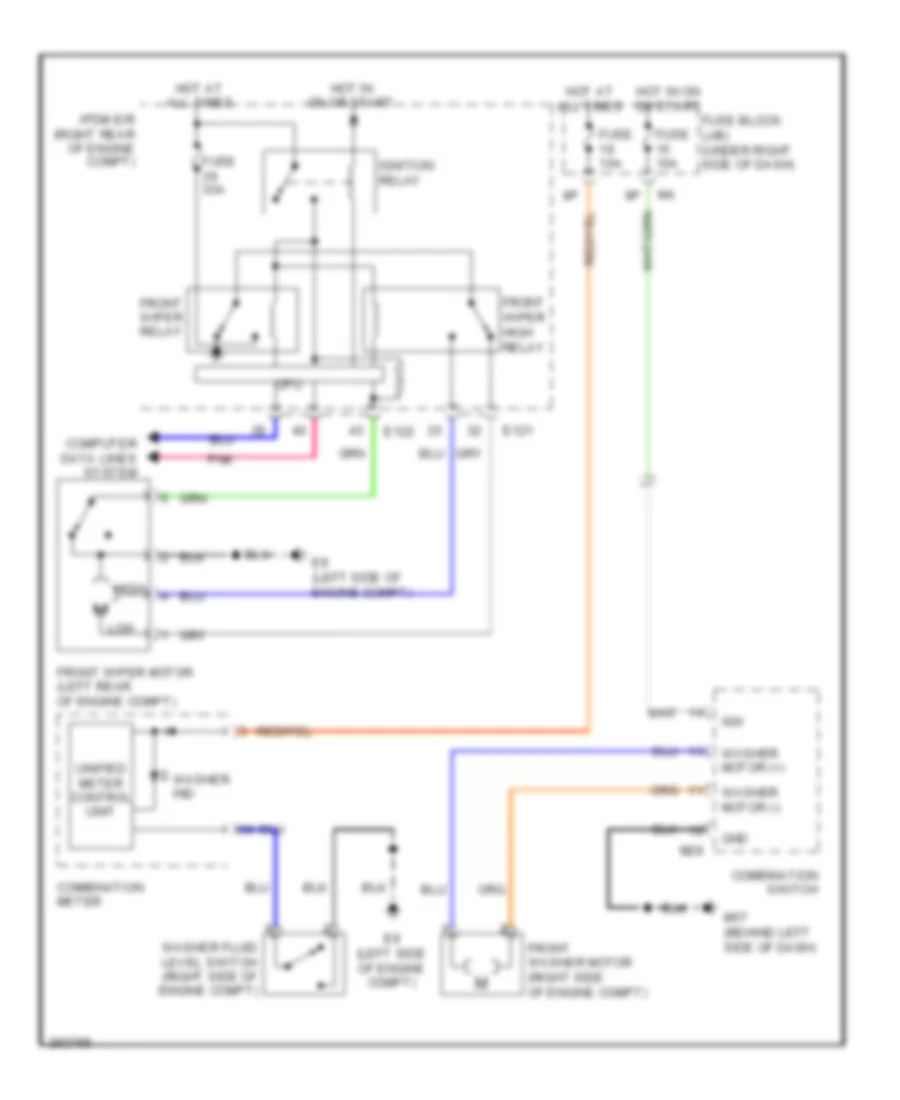 WiperWasher Wiring Diagram for Nissan Frontier Nismo 2008