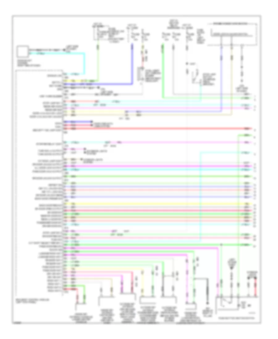 Forced Entry Wiring Diagram with Intelligent Key Unit 1 of 3 for Nissan Juke SL 2012