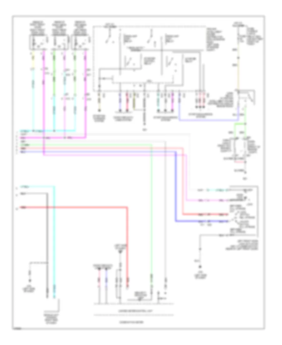 Forced Entry Wiring Diagram, without Intelligent Key Unit (2 of 2) for Nissan Juke SL 2012