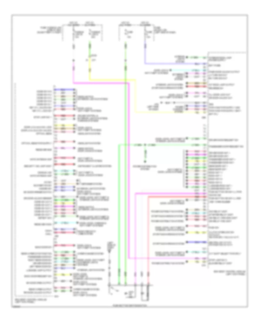 Body Control Modules Wiring Diagram with Intelligent Key for Nissan Juke SL 2012