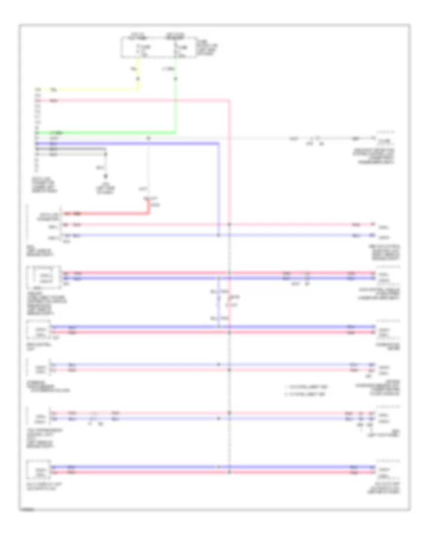 Computer Data Lines Wiring Diagram for Nissan Juke SL 2012