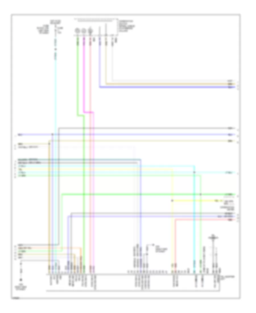 Radio Wiring Diagram, without Navigation (2 of 3) for Nissan Juke SL 2012