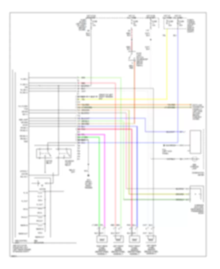 3.3L, Anti-lock Brake Wiring Diagrams for Nissan Frontier Desert Runner XE 2002