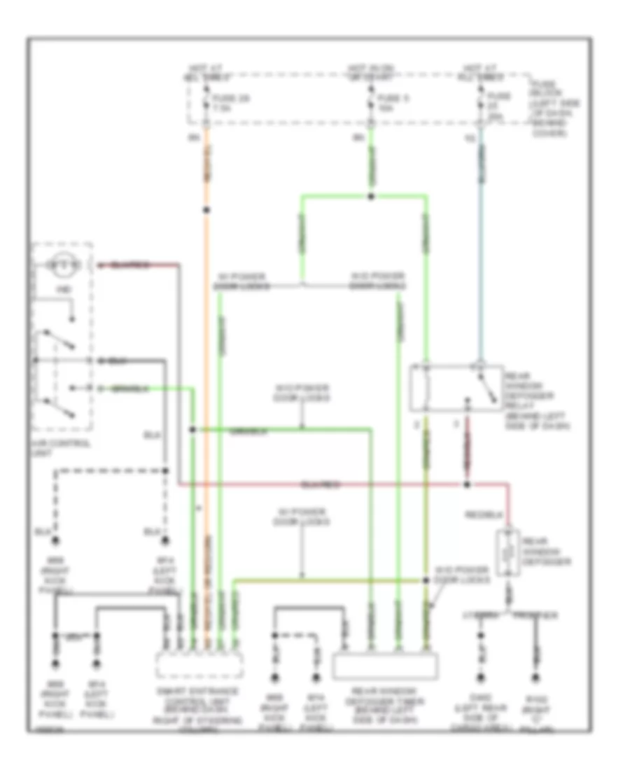 Defogger Wiring Diagram for Nissan Frontier Desert Runner XE 2002