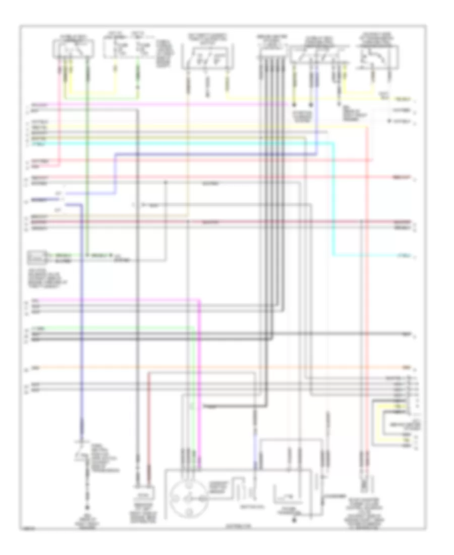 2.4L, Engine Performance Wiring Diagrams (2 of 3) for Nissan Frontier Desert Runner XE 2002